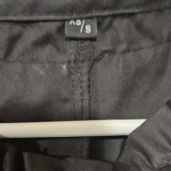 Elegant Black Ruffled Women's Dress Size S - Picture 4 of 8